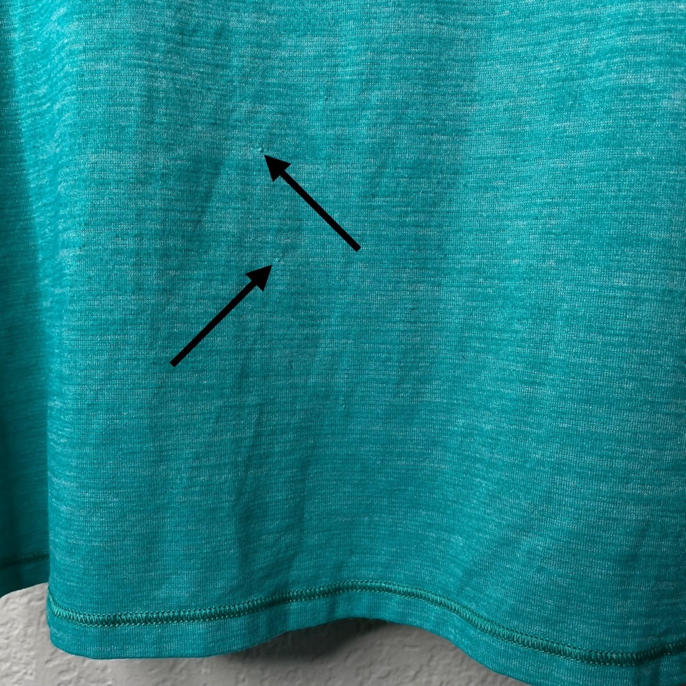 Lululemon Glide and Stride Tank Heathered Viridian Green Workout Top - Picture 8 of 12